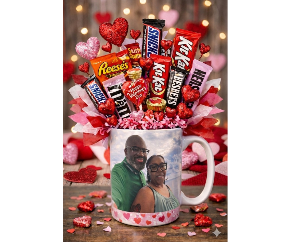 Personalized Candy Mug Bouquet